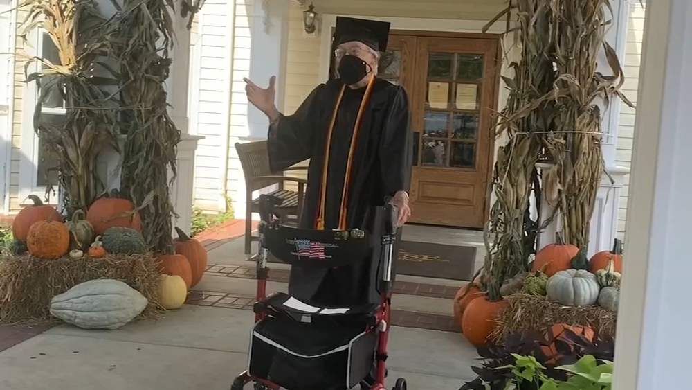 World War II vet receives high school diploma right before 100th birthday