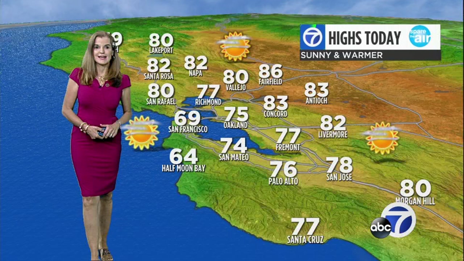 San Francisco Bay Area AccuWeather forecast Cloudy morning builds up