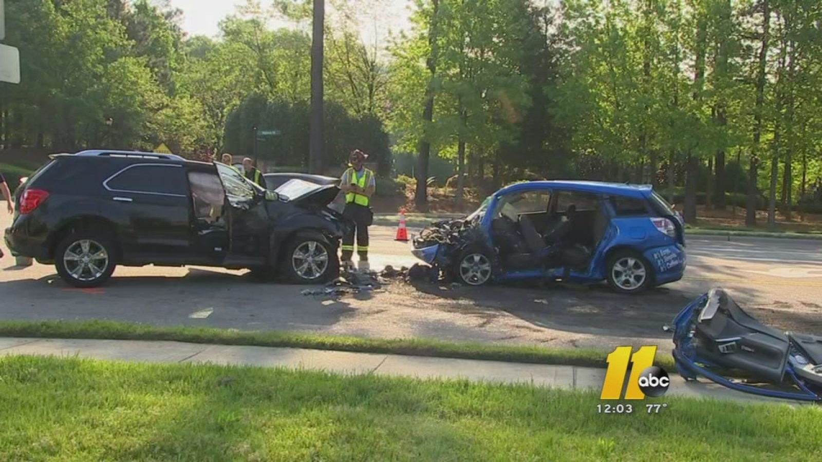 2 hurt in Apex headon crash ABC11 RaleighDurham