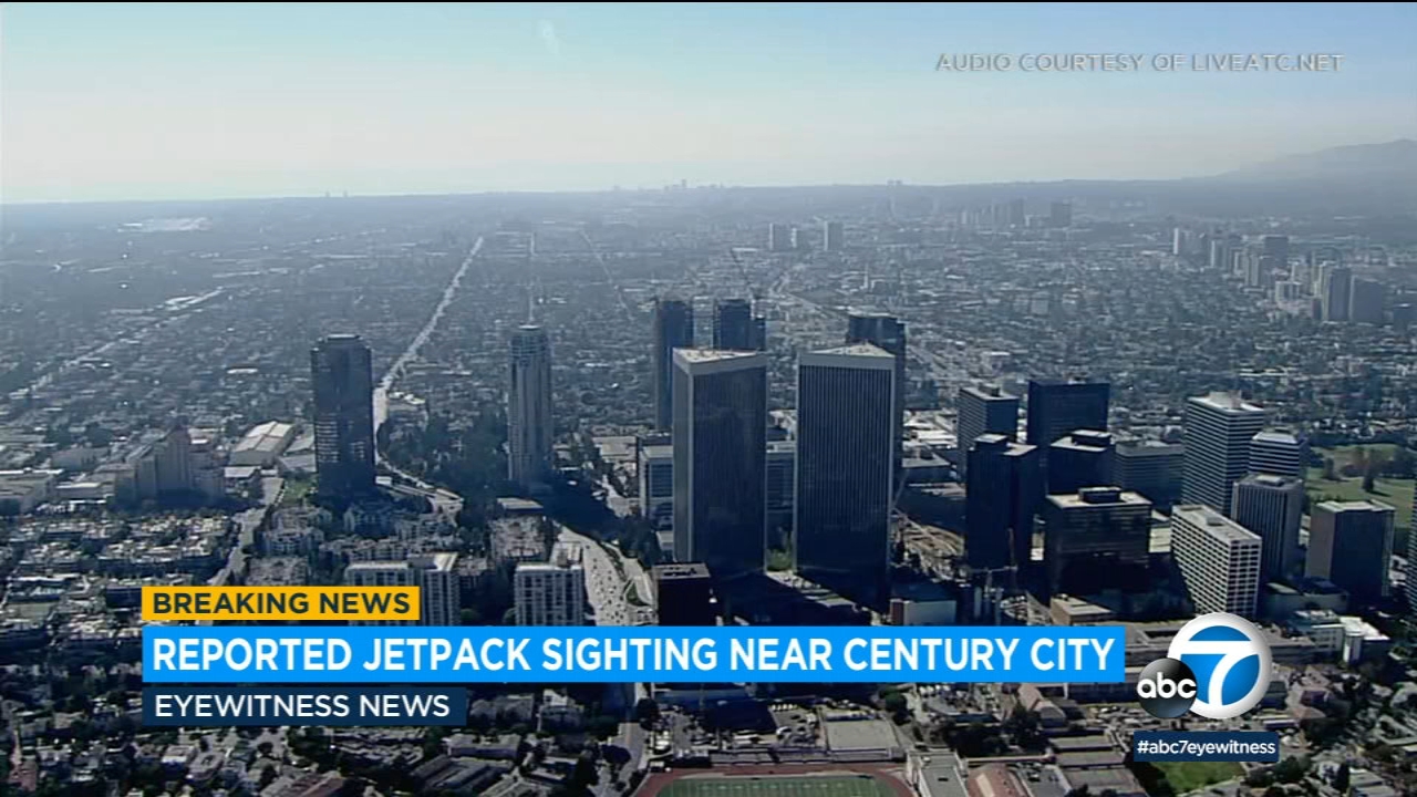 Another jet pack reported over LA skies