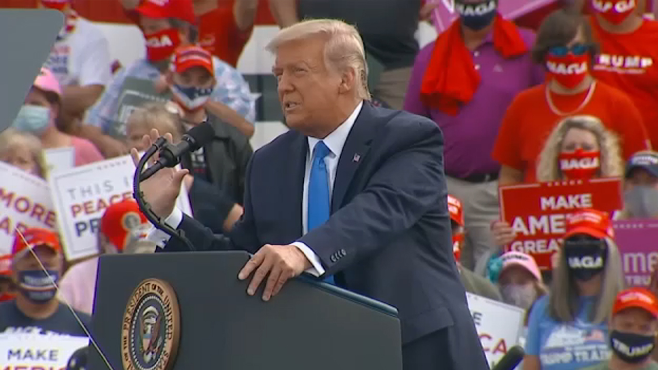 President Trump makes campaign stop in Greenville