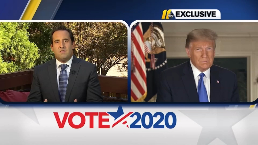FULL EXCLUSIVE INTERVIEW: President Trump calls on Gov. Cooper to 'open up the state'