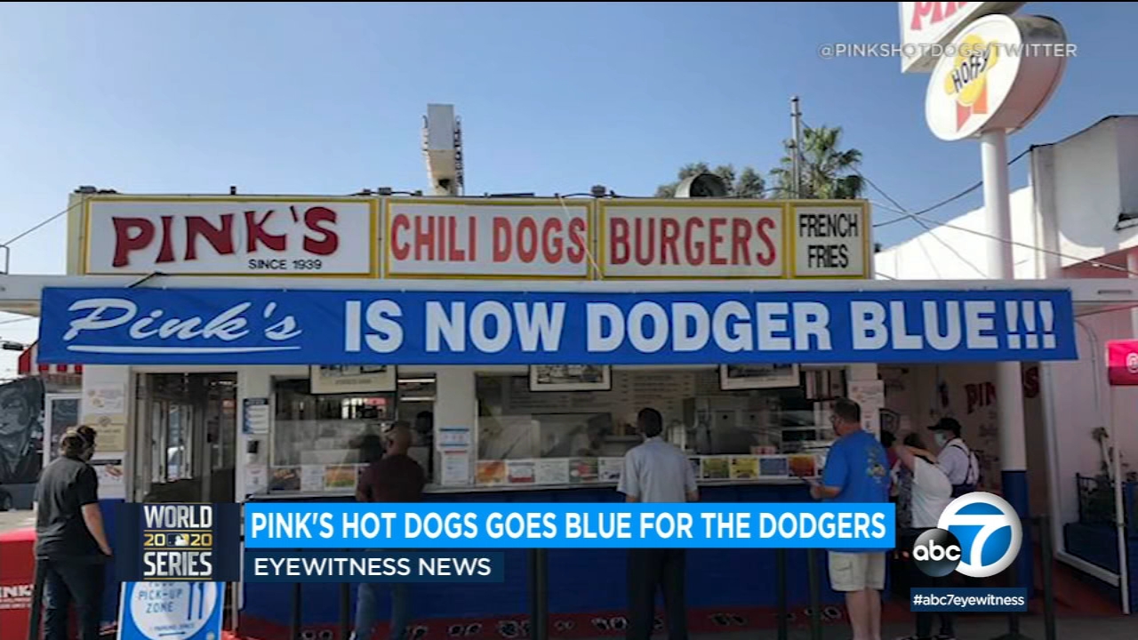 Pink's Hot Dogs going blue a third time to support Dodgers