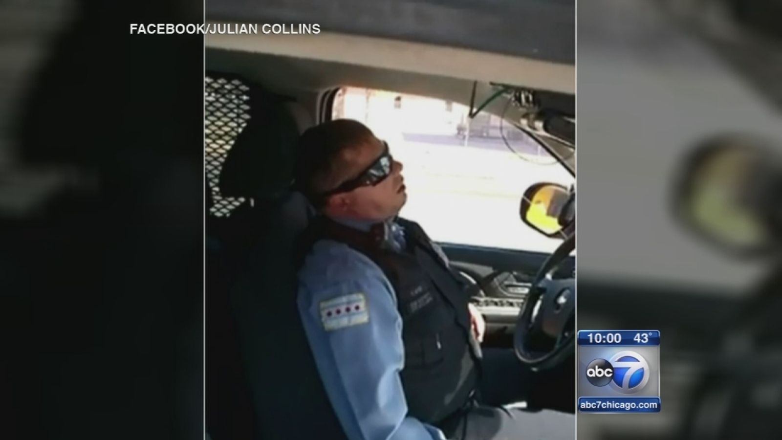 Chicago police investigating video of officer allegedly asleep in squad