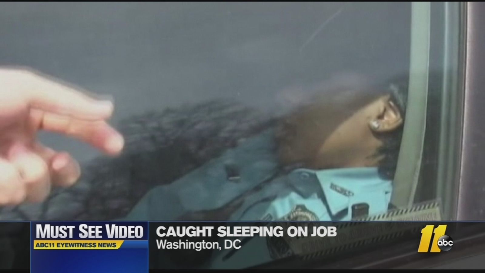 MustSee Videos Police officer caught napping ABC11 RaleighDurham