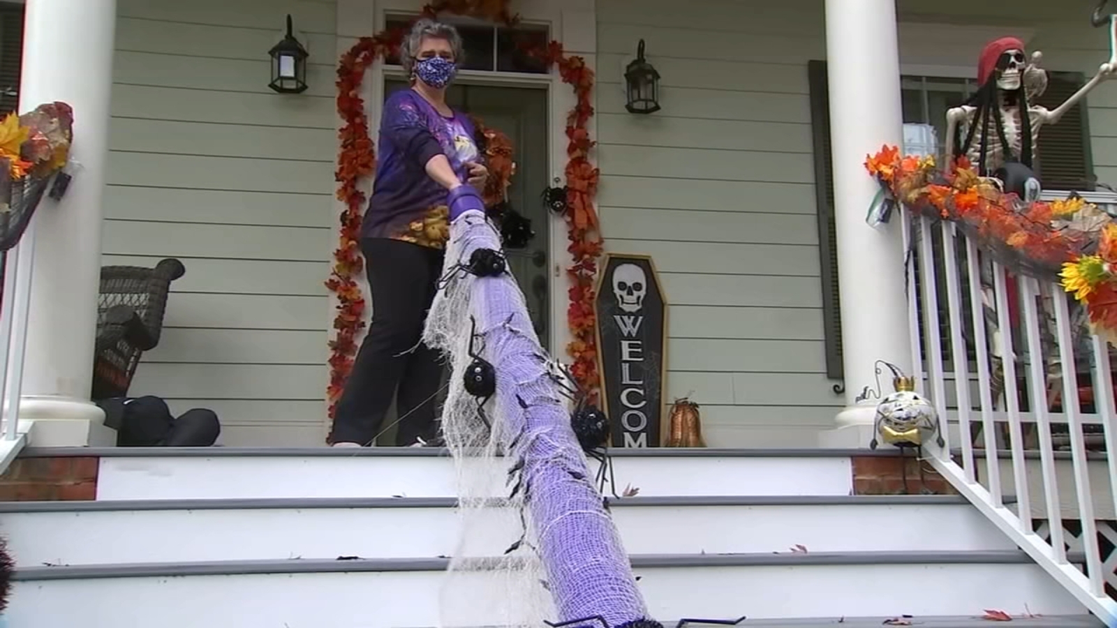 Halloween 2020 Raleigh homeowner creates 'spookychute' to prevent