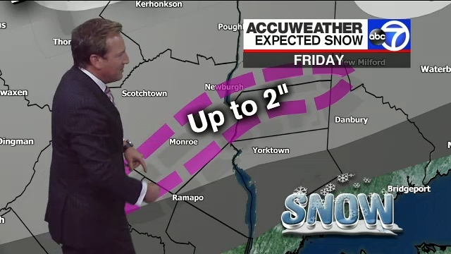 Timeline: Snow develops near NYC overnight as cold air filters in behind Zeta