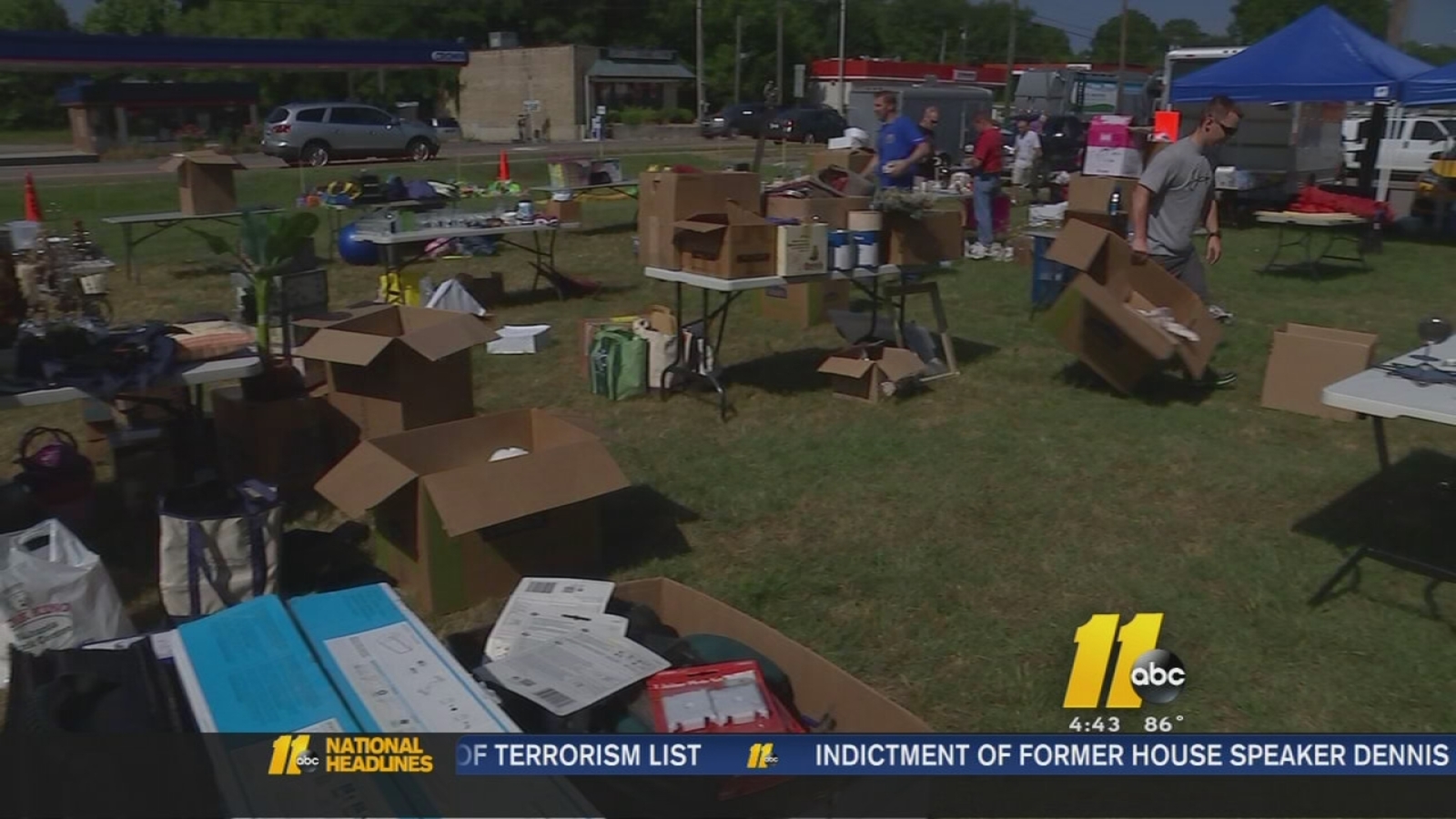 Apex Police Department holds charity yard sale ABC11 RaleighDurham