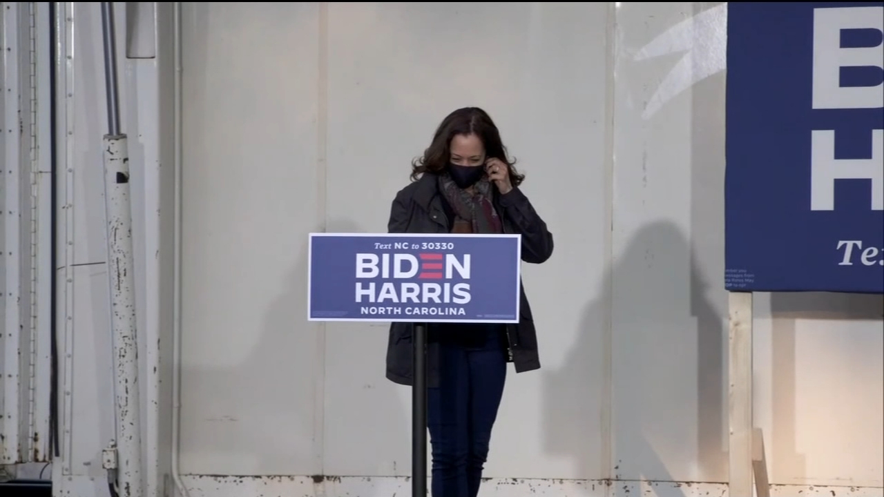 Sen. Kamala Harris campaigns in Goldsboro