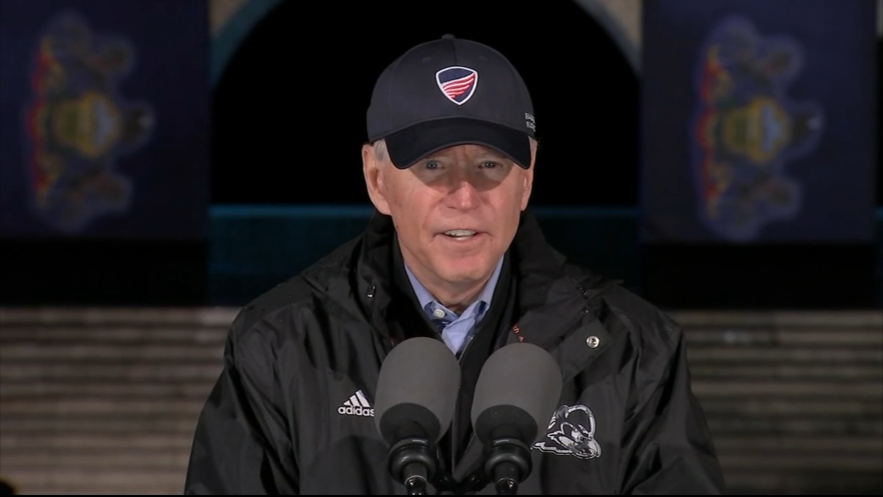 Election 2020: Biden makes stop in Philadelphia in campaign's final days
