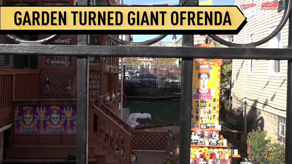 Woman turns garden into altar for Dia de los Muertos