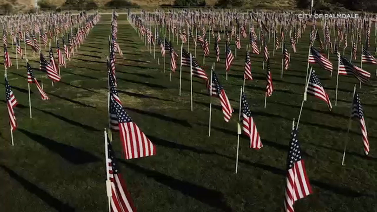 Palmdale Healing and Honor Field displays American flags in tribute to ...