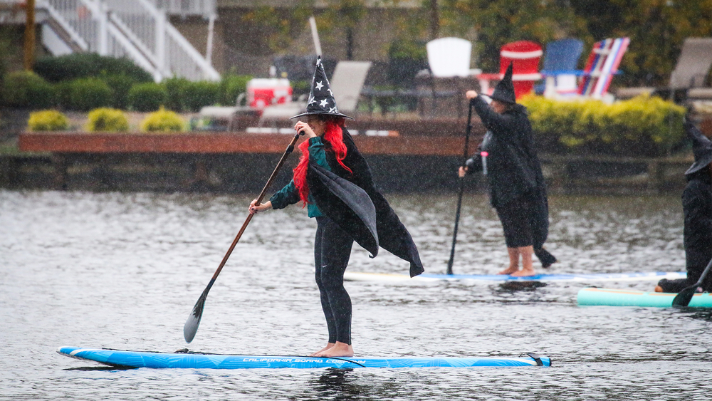 Witches paddle for a good cause!
