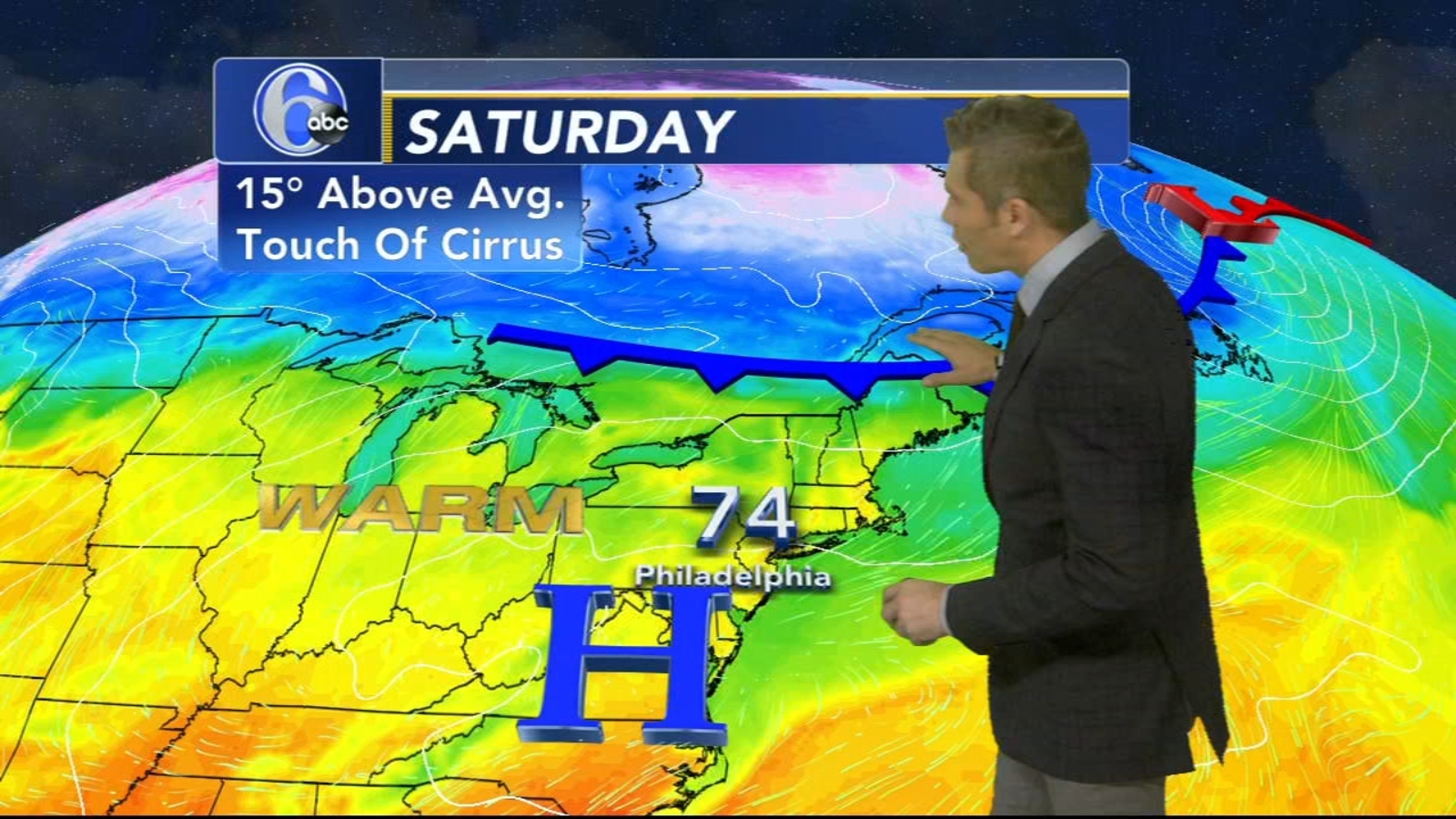 Meteorologist Adam Joseph with AccuWeather on Action News at 11 6abc