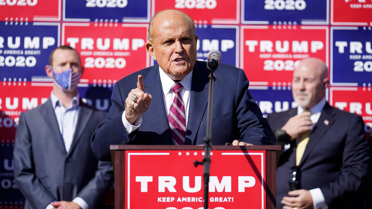 Rudy Giuliani says Donald Trump will file suit in Pennsylvania contesting Biden win