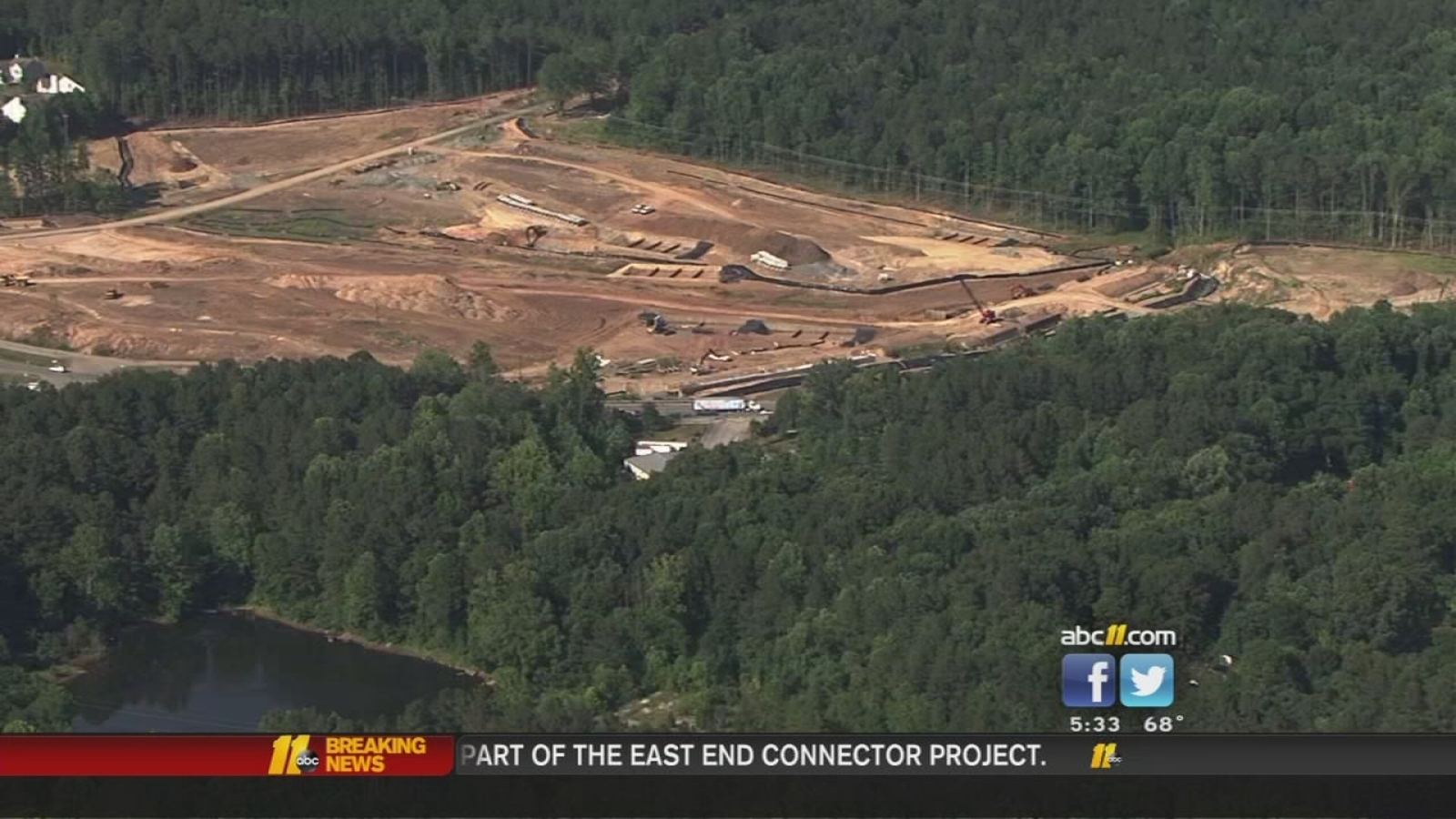 Major Durham roadway now off limits due to 'East End Connector' ABC11 RaleighDurham