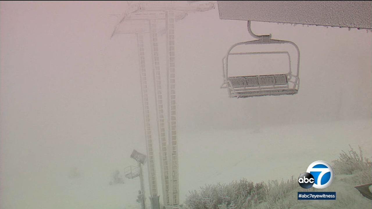 SoCal mountains get first snow of the season