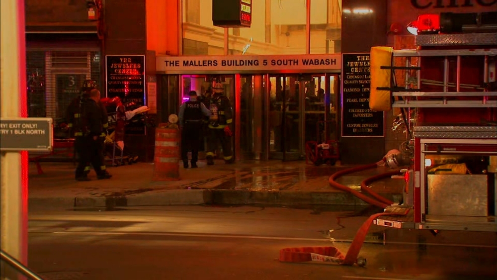 Loop high-rise fire draws large emergency response to Jewelers Row