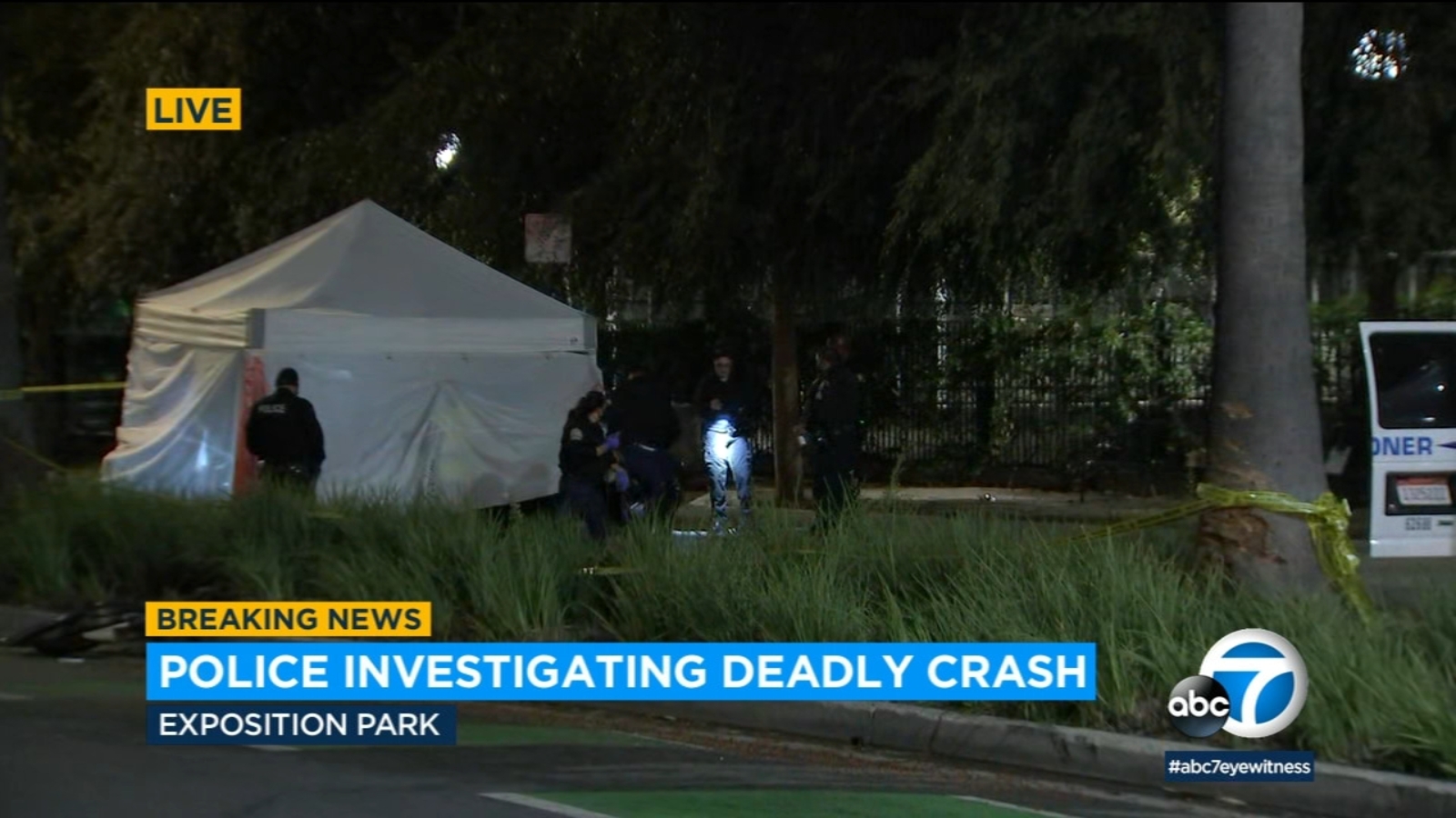1 killed, 1 injured in crash in Exposition Park linked to speeding