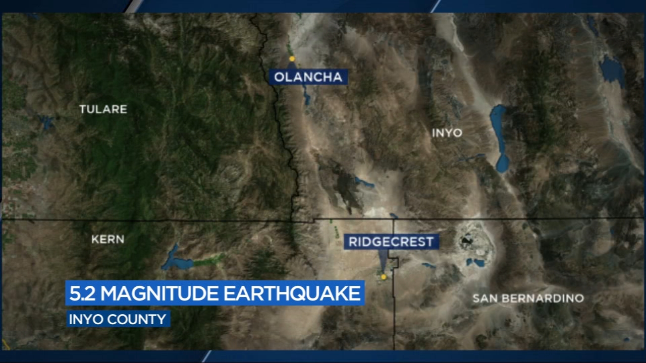 5.2 magnitude earthquake shakes Inyo County
