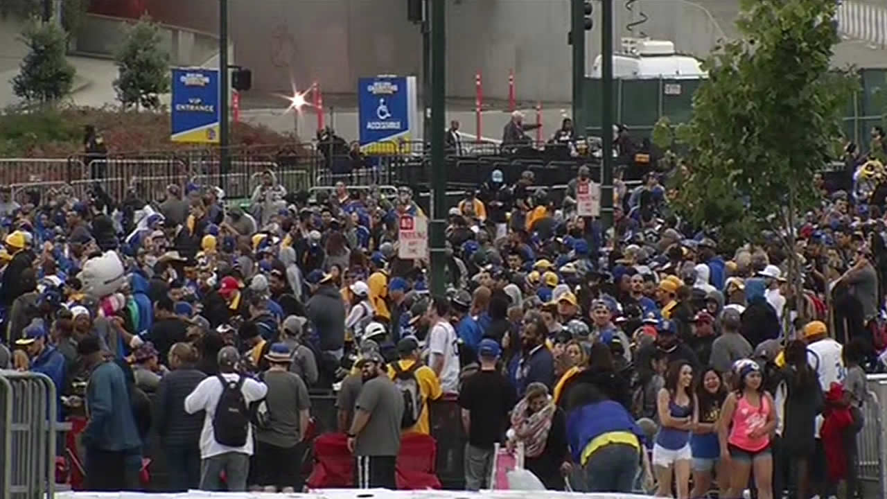 Photos Golden State Warriors Victory Parade Abc7 Chicago
