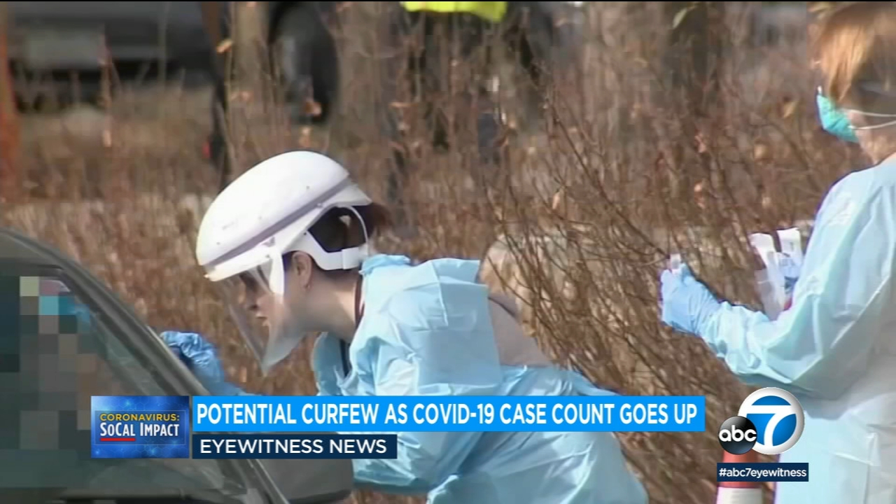 LA County officials consider curfew as COVID surge continues