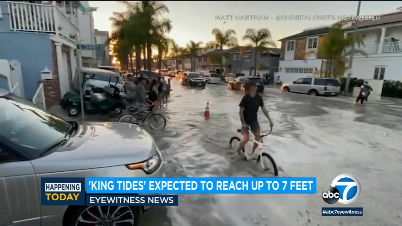 Towering 'King Tides' hitting California coastline