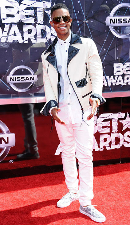 Silento arrives at the BET Awards at the Microsoft Theater on Sunday, June 28, 2015, in Los Angeles.