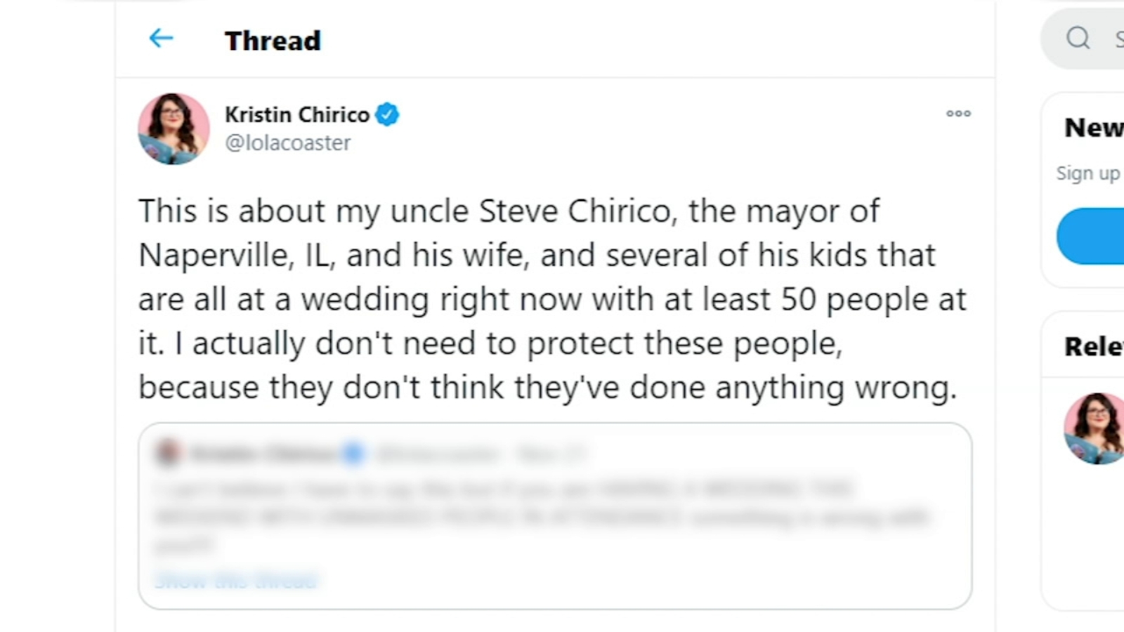 Naperville Mayor Steve Chirico Responds To Controversy Over Florida Trip For Daughter S Wedding Says Family Tested Negative For Covid 19 Abc7 Chicago