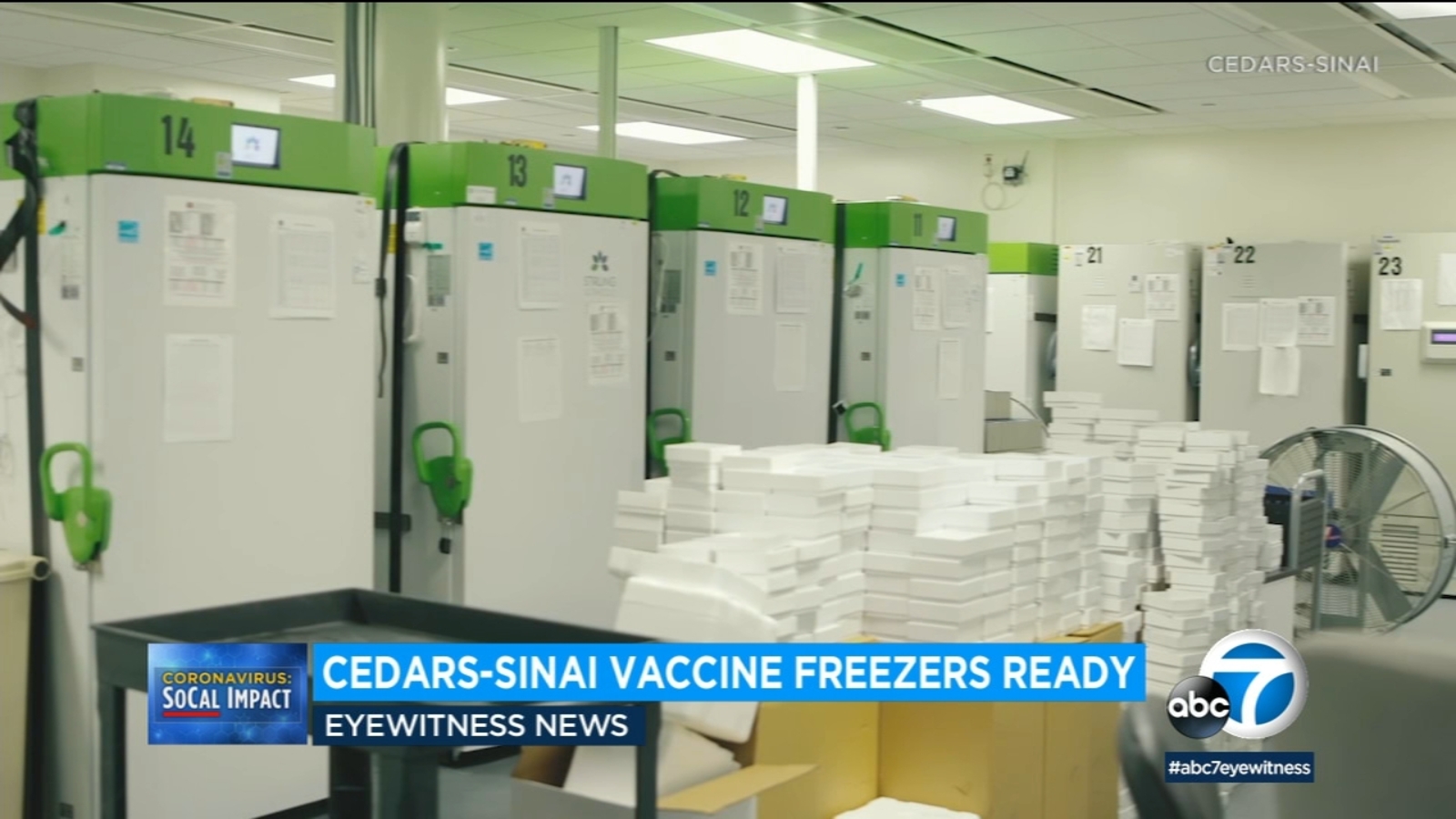 CedarsSinai LA medical center's ultracold freezers set to store