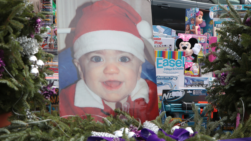 Family collects thousands of toys in memory of 1-year-old son