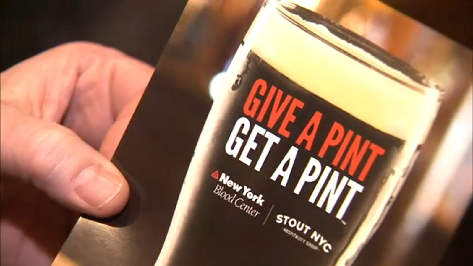 Stout NYC bar offers free pint of beer for donating pint of blood