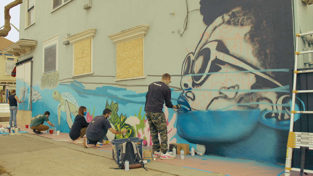 Dragon School turns blank walls into works of art