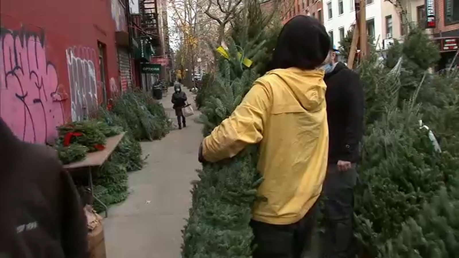 COVID NYC Update Christmas trees offer bright spot amid coronavirus