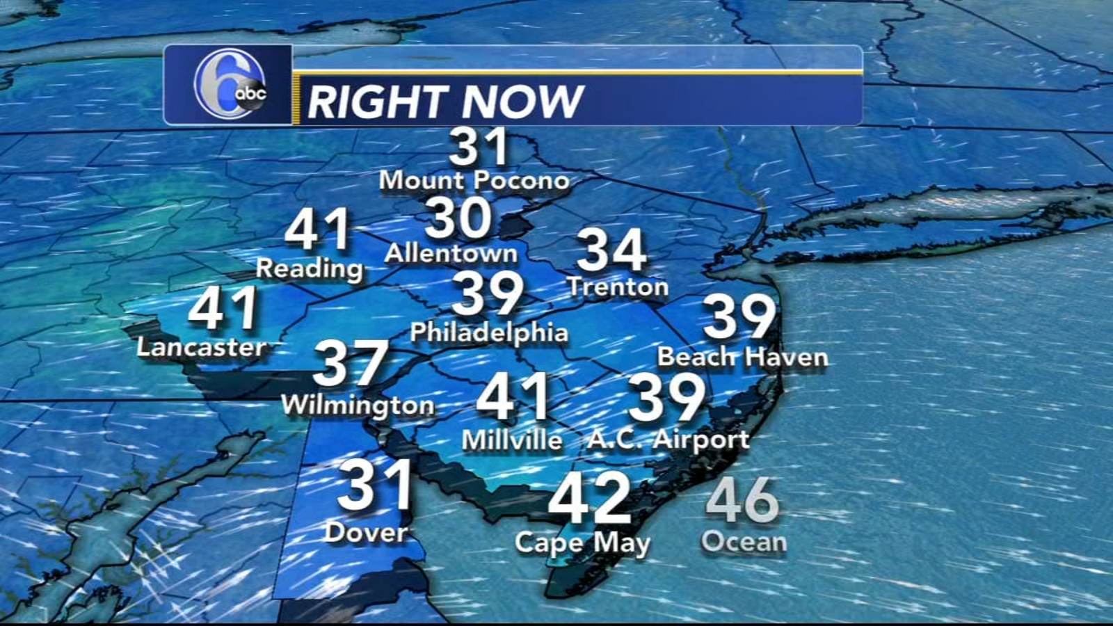 AccuWeather Ready to head north of normal 6abc Philadelphia