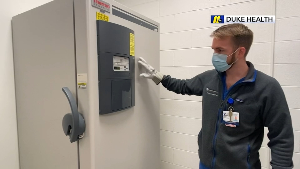 Ultra-cold freezers for COVID-19 vaccine arrive at Duke