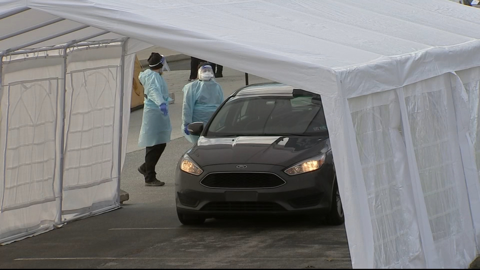 New drive-thru COVID-19 testing site opens in Delaware County - 6abc ...