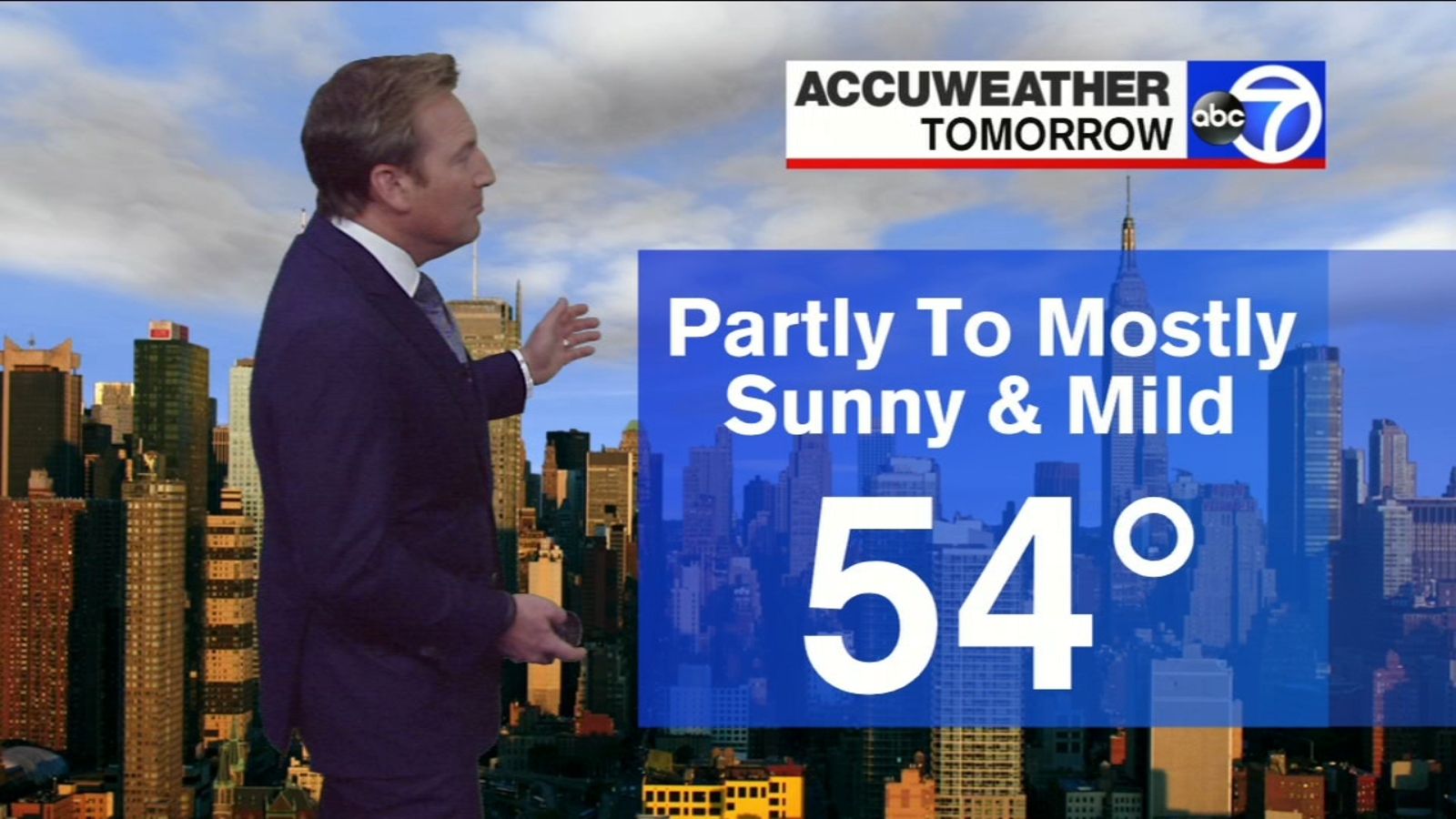 WakeUp Weather Partly to mostly sunny ABC7 New York