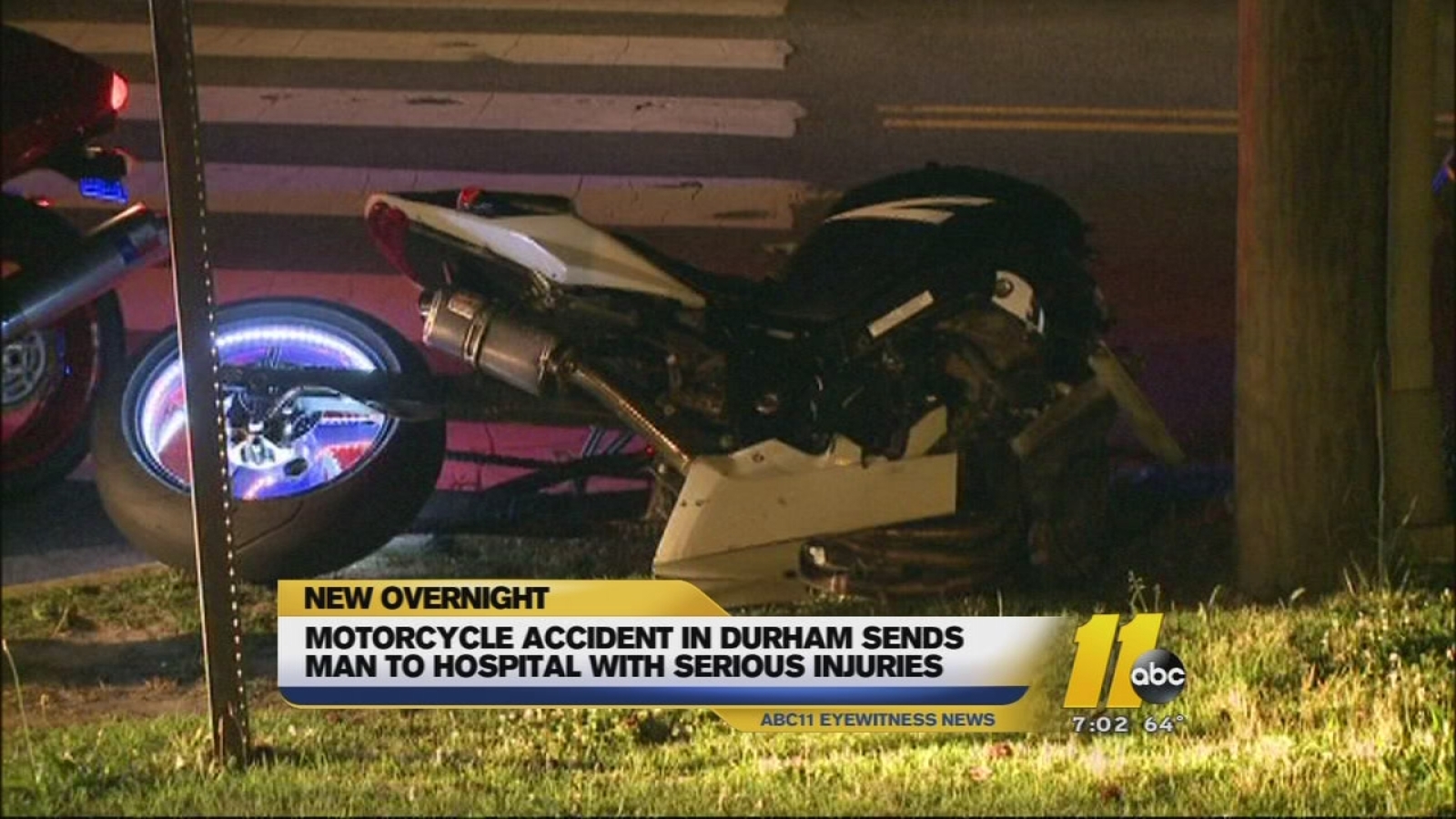 Motorcycle Accident In Durham Sends Man To Hospital With Serious Injuries Abc11 Raleigh Durham 7762