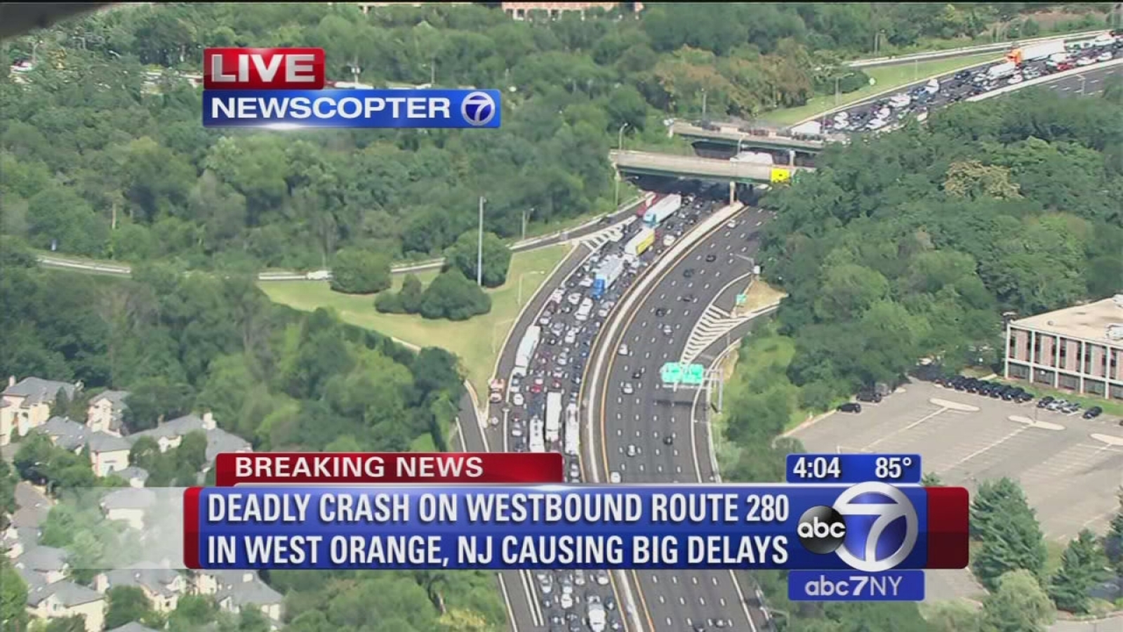 1 killed in crash on Route 280 west in West Orange that led to massive