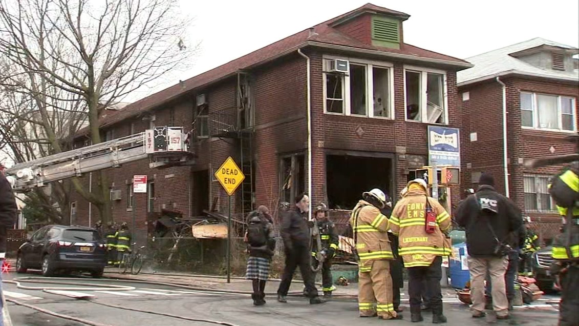 Fire tears through Borough Park synagogue, state senator's mother among those rescued - Vimarsana News