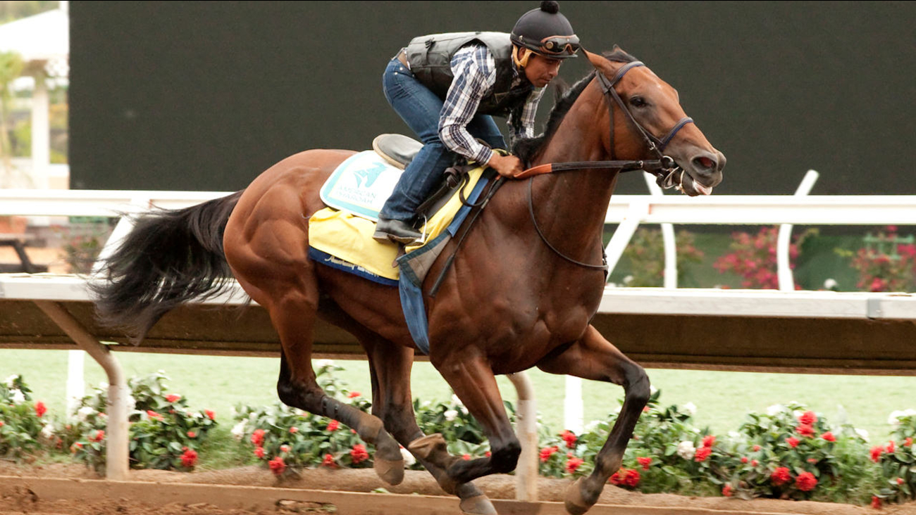 360 VIDEO: Riding Triple Crown winner American Pharoah - ABC7 New York