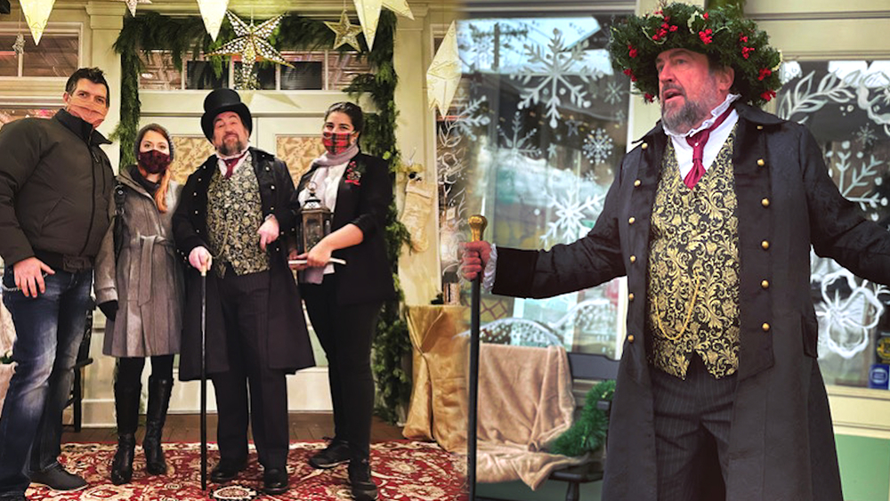 Broadway couple performs socially distant 'A Christmas Carol'