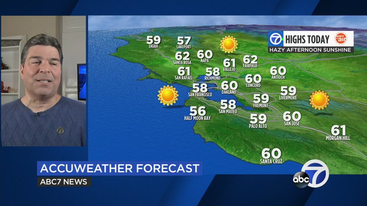 San Francisco Bay Area AccuWeather forecast: Fewer areas of fog this morning, Christmas Day storm door opens - Vimarsana News