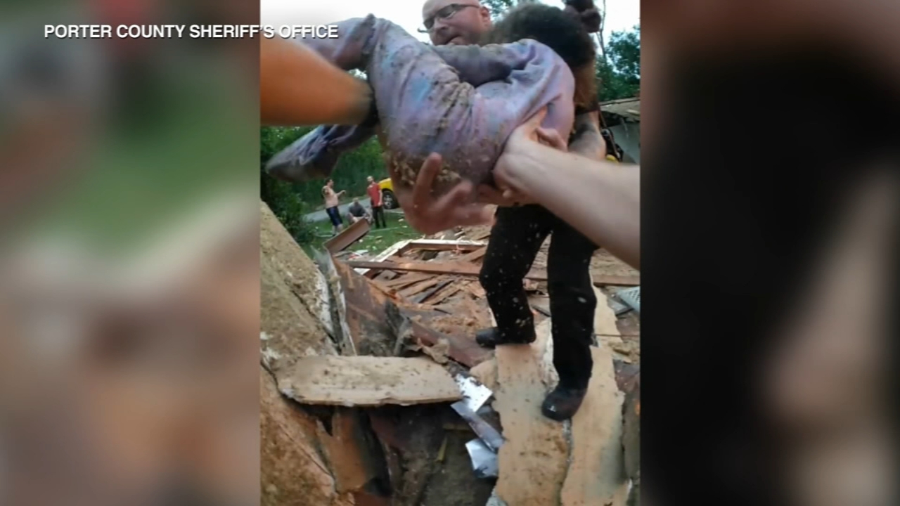 New video shows dramatic rescue after Porter house explosion