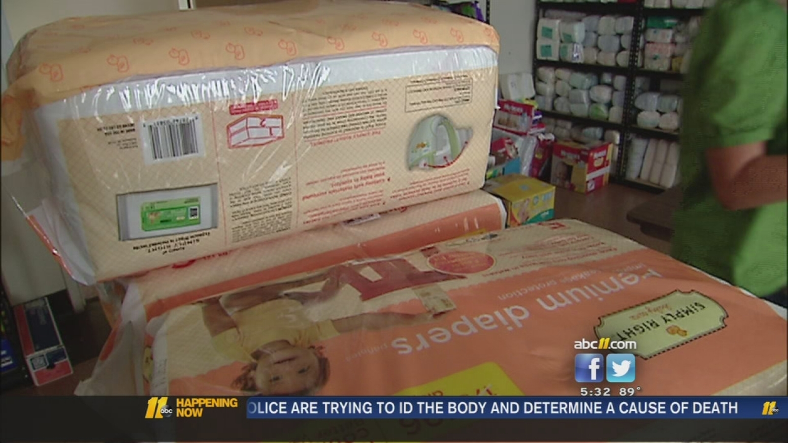 Diaper donation helps organization hit by theft ABC11 RaleighDurham