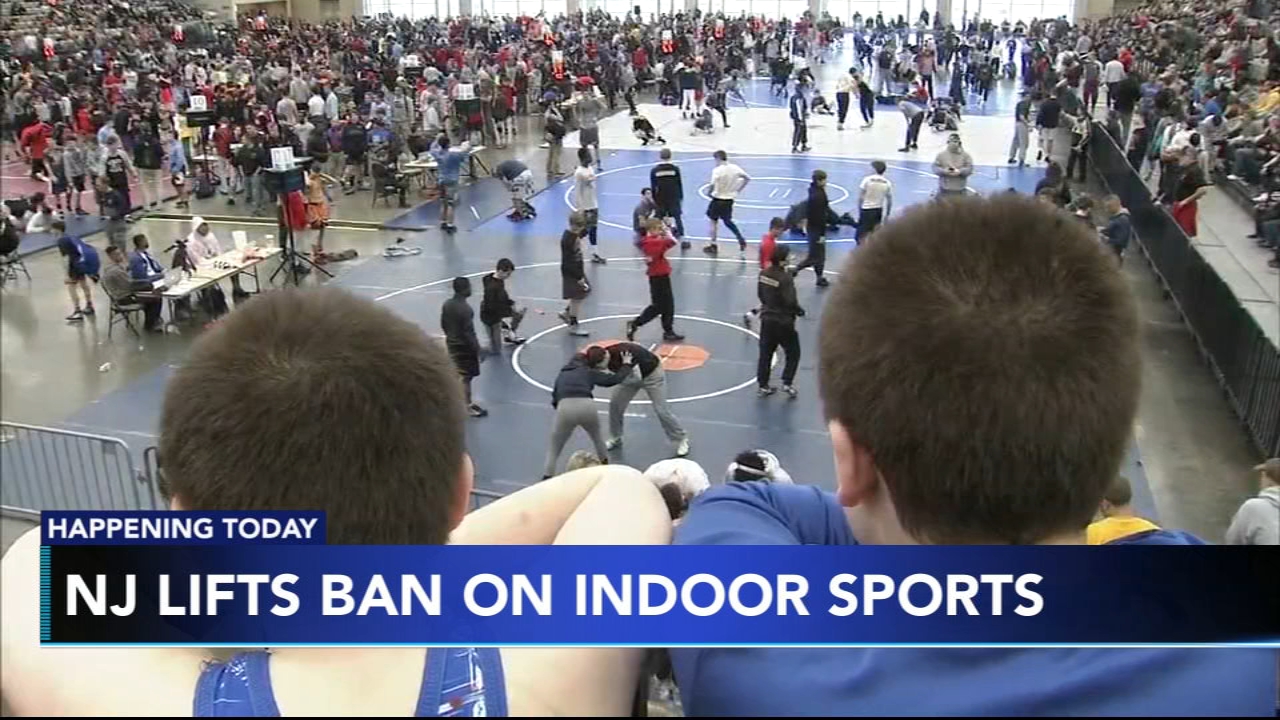 NJ lifts ban on indoor sports