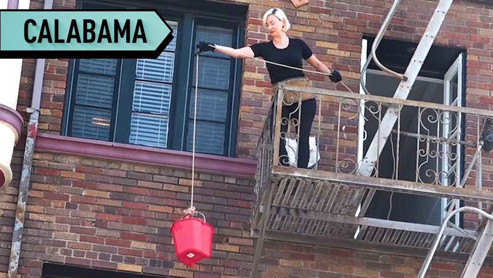 Chef delivers breakfast sandwiches from her fire escape