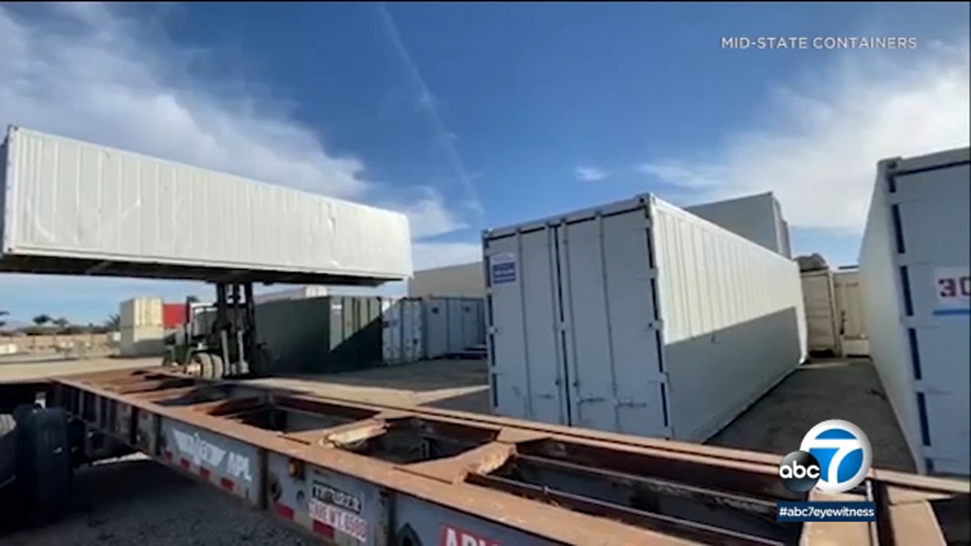 Shipping containers to store bodies of COVID victims 