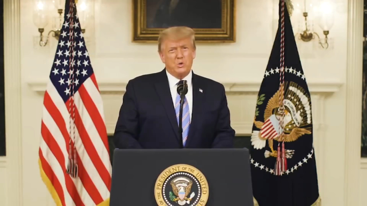 Trump promises peaceful transition in video after violent mob storms Capitol